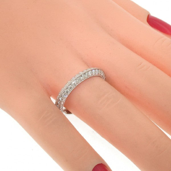0.70 CT Pave Set Diamond Wedding Ring in 14k White Gold