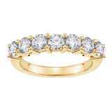 1.00 CT Classic Shared Prong Round Diamond Wedding Band in White Gold