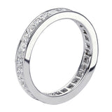 1.80 CT Princess Cut Diamond Eternity Wedding Band in 14k White Gold
