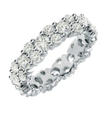 4.40 CT All Around Diamond Eternity Wedding Band in 14k White Gold