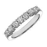 1.15 CT Shared Prong Diamond Wedding Ring in 14k White/Yellow Gold