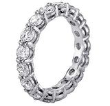 3.60 CT Shared Prong Round Diamond Eternity Wedding Band in 14k White Gold