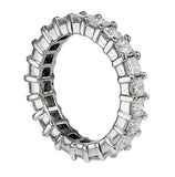 3.00 CT Princess Cut Diamond Wedding Band in 14k White Gold