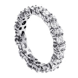 2.50 CT All Around Diamond Eternity Wedding Band in 14k White Gold