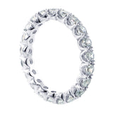 2.00 CT Split Prong Set Diamond Eternity Wedding Band in 14k White Gold