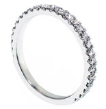 0.65 CT Pave Set Diamond Encrusted Wedding Band in 14k White/Yellow/Rose Gold