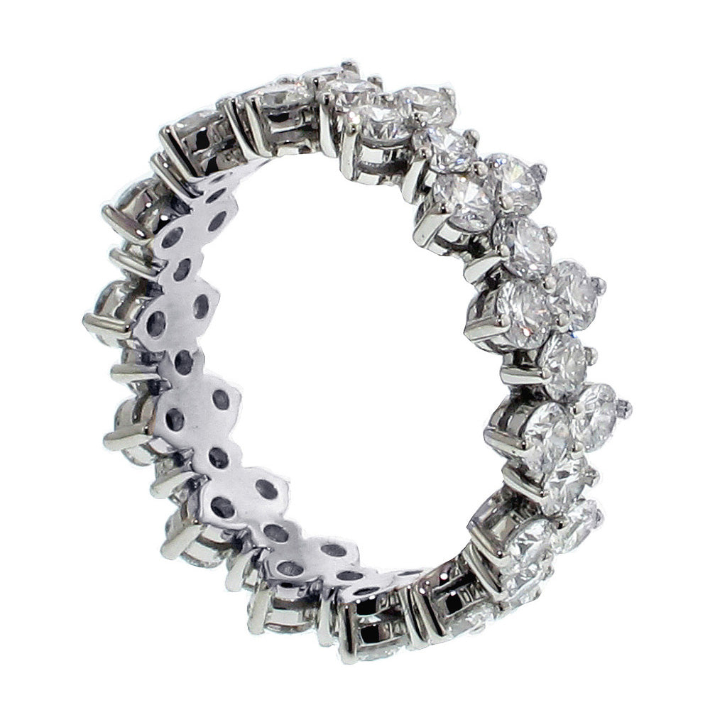 2.80 CT All Around Diamond Eternity Wedding Band in 14k White Gold