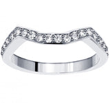 0.40 CT Round Diamond Wedding Band in Platinum