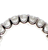 2.33 CT Round Diamond Eternity Wedding Band in 14k Gold U-prong Setting