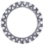 1.75 CT Diamond Eternity Wedding Band in Fishtail 14k White/Yellow Gold Setting