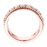 1.00 CT Prong Set Diamond Anniversary Wedding Band in 14k White/Yellow/Rose Gold