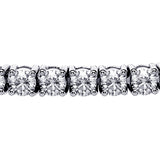 4.00 CT 4 Prong Round Diamond Tennis Bracelet in 14k White Gold G-H/SI