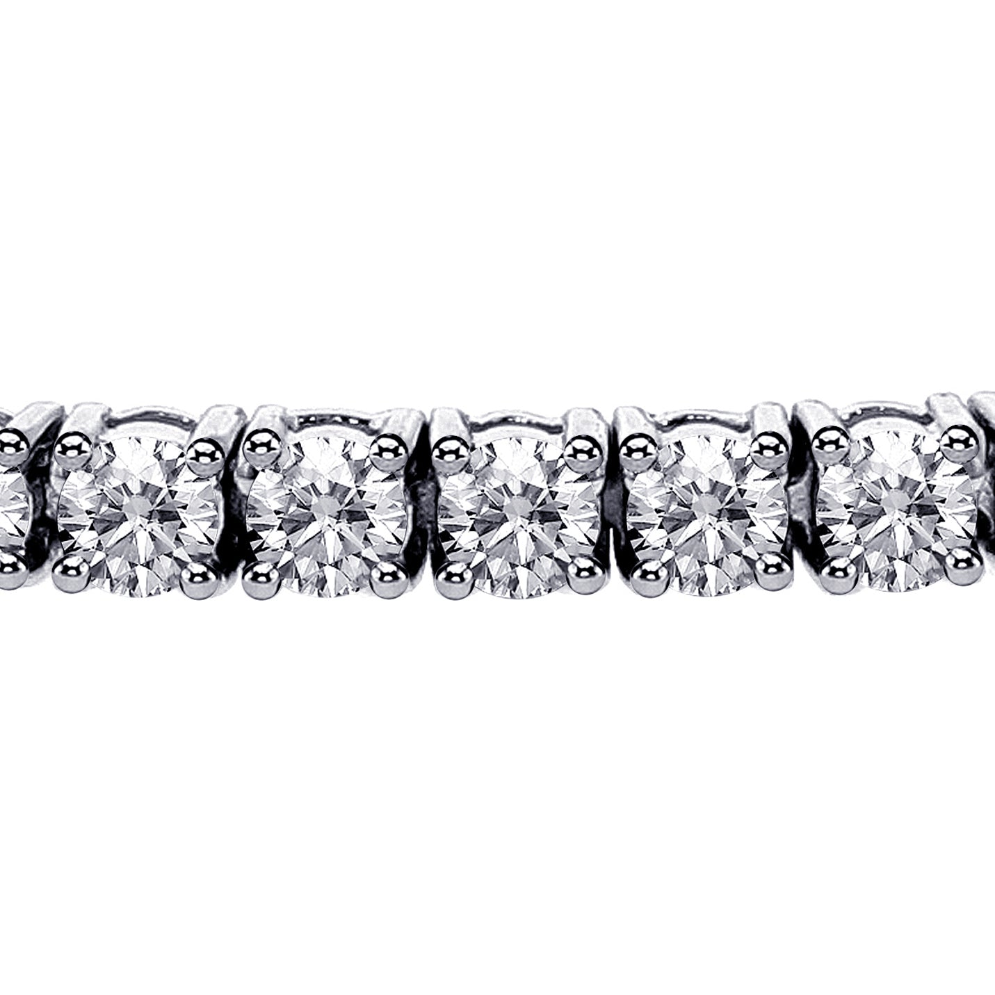 4.00 CT 4 Prong Round Diamond Tennis Bracelet in 14k White Gold G/SI1