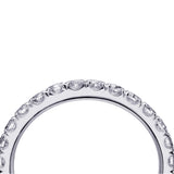 0.70 CT Pave Set Diamond Eternity Wedding Band in 14k White/Yellow/Rose Gold