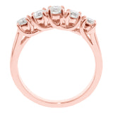 1.00 CT Braided Prong Set Round Diamond Wedding Band in 14k White/Yellow/Rose Gold