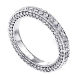 1.50 CT Diamond Eternity Wedding Band in 14k White Gold