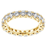 2.40 CT Diamond Eternity Wedding Band in Fishtail 14k White/Yellow Gold Setting