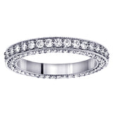 1.50 CT Diamond Eternity Wedding Band in 14k White Gold