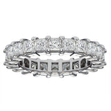 3.00 CT Princess Cut Diamond Wedding Band in 14k White Gold