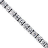6.00 CT 4-Prong Round Diamond Tennis Bracelet in 14k White Gold G-H/SI