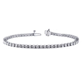 6.00 CT 4-Prong Round Diamond Tennis Bracelet in 14k White Gold F-G/VS2-SI1