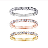 0.65 CT Pave Set Diamond Encrusted Wedding Band in 14k White/Yellow/Rose Gold
