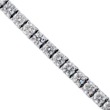 7.00 CT 4-Prong Round Diamond Tennis Bracelet in 14k White Gold G/VS-SI