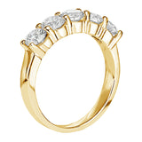 1.15 CT Classic Shared Prong Diamond Wedding Ring in 14k White/Yellow Gold