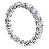 3.35 CT Shared Prong Round Diamond Eternity Wedding Band in 14k White Gold