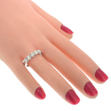 1.00 CT Split Prong Diamond Anniversary Wedding Ring in 14k White/Yellow/Rose Gold