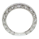 0.80 CT Pave Set Diamond Anniversary Wedding Ring