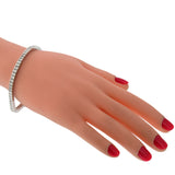 5.00 CT Princess-Cut Diamond Tennis Bracelet in 14k White Gold (F-G-color/VS2-SI1-clarity)